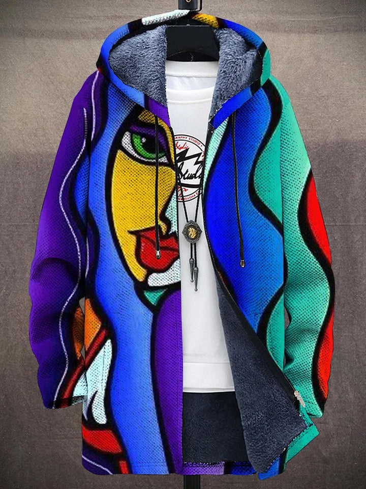 Cormac | Artystyczny Kardigan z Kapturem
